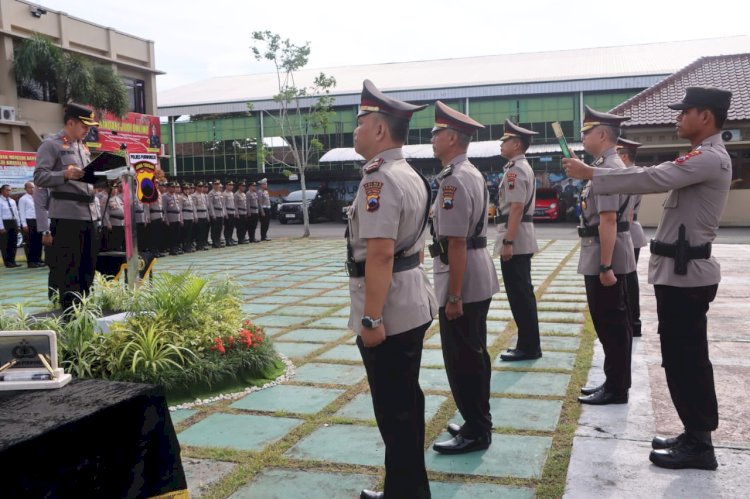 Pergeseran Jabatan Di Polres Purworejo, Kapolres Harapkan Peningkatan Kinerja