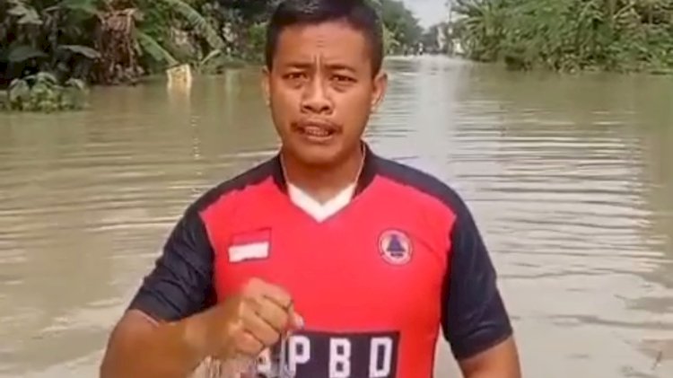 Kondisi banjir di Desa Katong Kecamatan Toroh capai ketinggian satu meter, Jumat (28/2) siang. Dok BPBD Grobogan