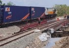 Genjot Perbaikan, Rel Grobogan Kembali Dapat Dilalui Kereta Api