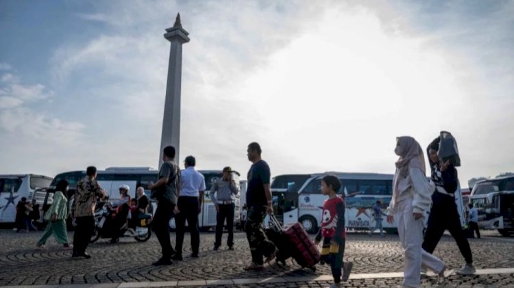 Ilustrasi Warga Mudik Lebaran Gratis Dari Jakarta. TVOneNews