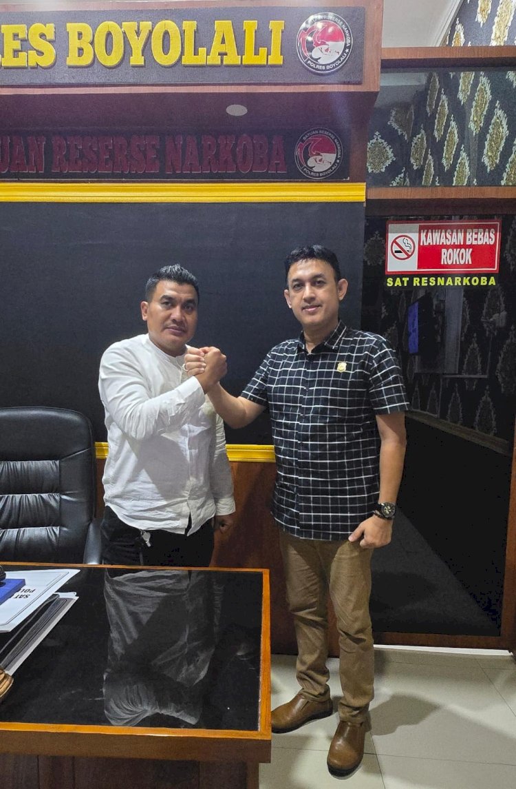 Ketua DPD Geram Jawa Tengah Havid Sungkar Sepakat Melakukan Kerja Sama Pencegahan Bahaya Narkoba Bersama Polres Boyolali. Dokumentasi DPD Geram Jateng