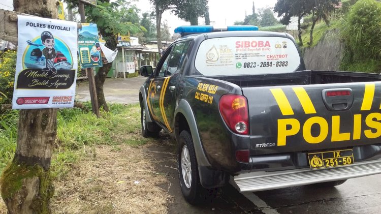 Polres Boyolali Sosialisasi Layanan Call Center 110 Dan Chatbot Siboba Info Mudik