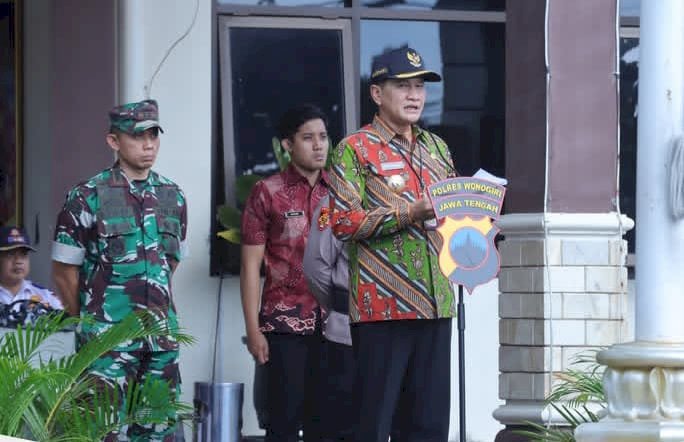 Bupati Wonogiri Pimpin Apel Gelar Pasukan Operasi Ketupat Candi Tahun 2025. Istimewa