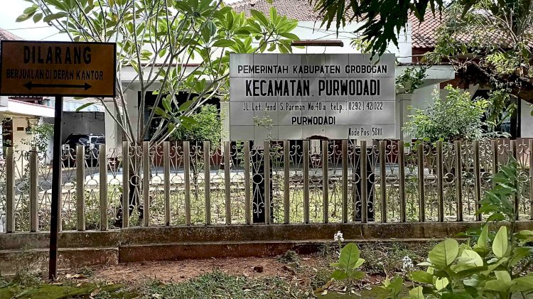 Lokasi eks kantor Kecamatan Purwodadi Grobogan, Senin (24/3) Rubadi/RMOLJateng.