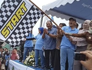 Gubernur Jawa Tengah Ahmad Luthfi Secara Simbolis Lepas Belasan Ribu Pemudik Di TMII Ikuti Program Mudik Gratis, Rabu (26/03). Istimewa