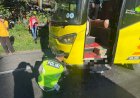Bus Tabrak Pejalan Kaki, Satlantas Polres Boyolali Sigap Olah TKP
