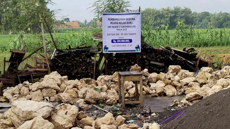 Joko Suranto kembali membangun gedung SMP2 Karangrayung Grobogan Jawa Tengah, Dok Istimewa