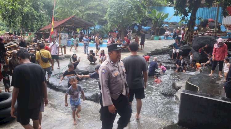 Pengamanan Libur Lebaran 1446 H, Polres Boyolali Maksimalkan Keamanan Di Wisata Alam Panorama Nepen. Dokumentasi Humas Polres Boyolali