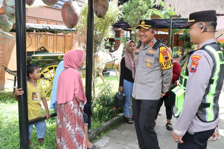 AKBP Rosyid Hartanto, Kapolres Boyolali, Tinjau Langsung Wisata Waduk Cengklik Dalam Rangka Memastikan Keamanan Libur Lebaran 2025. Dokumentasi Polres Boyolali