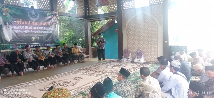 Ketua SI Banjarnegara Saat Memberikan Sambutan Dalam Acara Halalbihalal Kaum SI Banjarnegara, Senin (07/04). Dokumentasi SI Banjarnegara 