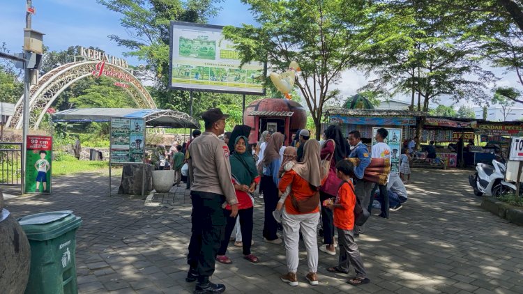 Polsek Mojosongo Tetap Intensifkan Pengamanan Tempat Wisata Jelang Akhir Libur Lebaran. Humas Polres Boyolali