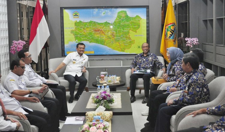 Gubernur Jateng Ahmad Luthfi Mengajak BPKP Terlibat Melakukan Pengawasan Pembangunan Infrastruktur Yang Dikerjakan Pemerintah Provinsi Jawa Tengah. Dokumentasi Pemprov Jateng