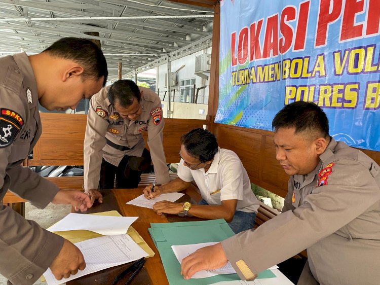 Kapolres Cup 2025, Turnamen Bola Voli Yang Digelar Polres Boyolali, Secara Resmi Telah Membuka Pendaftaran Peserta Dengan Perwakilan Dari Kecamatan Musuk Menjadi Yang Pertama Mendaftarkan Diri, Di Mapolres Boyolali, Pada Kamis Pagi (17/04). Humas Polres Boyolali