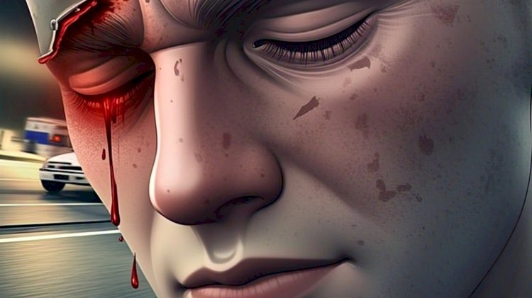 Ilustrasi kepala bocor