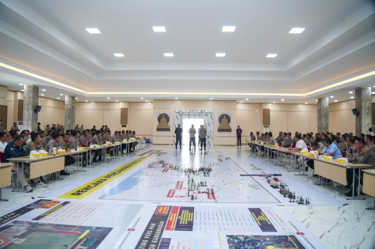 Polda Jateng gelar tactical floor game sebagai persiapan pengamanan May Day 1 Mei (Dok. Humas Polda Jateng)