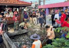 TNI-Polri Dan Pemkab Sukoharjo Karya Bakti, Bersihkan Pasar Cuplik Dan Saluran Irigasi