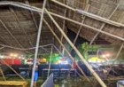 Terjangan Hujan Dan Angin Kencang Robohkan Ruang Pamer...