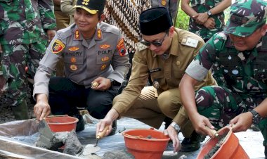Wakil Bupati Menjadi Inspektur Upacara TMMD II Sengkuyung Purworejo, Berikut Foto-Fotonya
