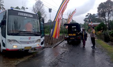 Hari Waisak, Umat Buddhis Boyolali Berangkat Dengan Pengamanan Dari Polres