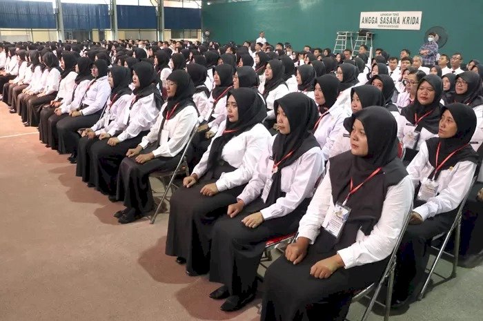 Sebagian PPPK Pada Jajaran Pemkab Rembang Yang Sudah Menerima Surat Keputusan (SK). Yon Daryono/RMOLJawaTengah