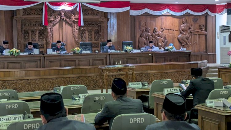 Suasana Rapat Paripurna DPRD Pembentukan Dan Pengesahan Pansus PPPK, Kamis, (08/05) Kemarin. Yon Daryono/RMOLJawaTengah