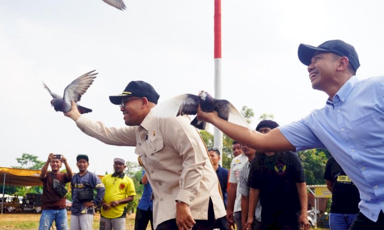 Ribuan Peserta Berbagai Daerah Mengikuti Lomba Merpati Kolong Event New Honda Brio Bupati Cup Di Lapak Kolong Madesu İndependent, Desa Denasri Wetan, Kabupaten Batang, Jumat 09/05). Diskominfo Batang