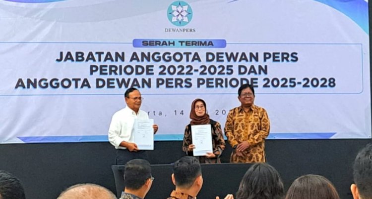 Dewan Pers Memilih Komaruddin Hidayat Sebagai Nakhoda Di Era Disrupsi Dalam Suatu Acara Sederhana Di Hall Dewan Pers, Jakarta. Istimewa